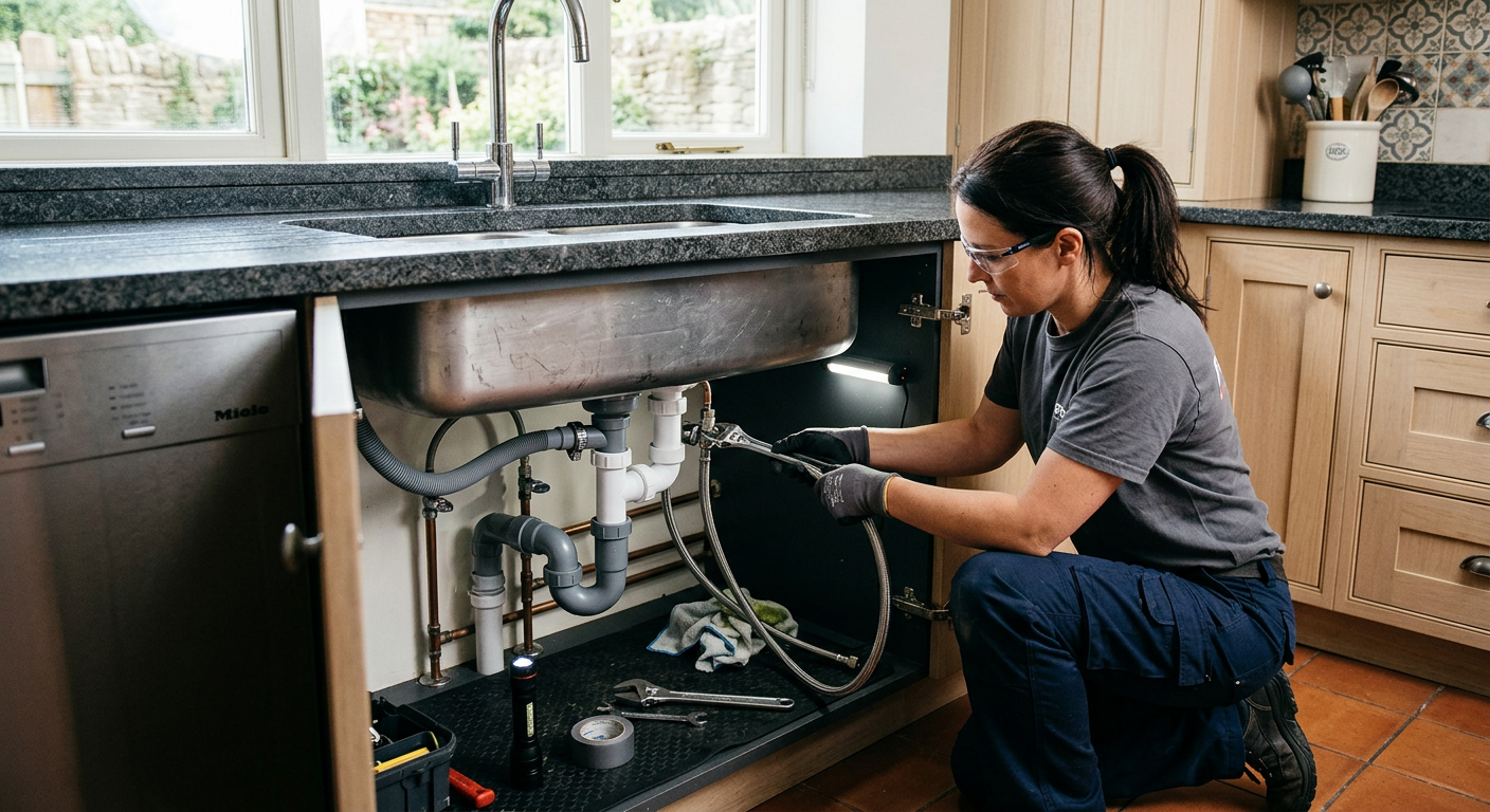 Installation plomberie cuisine avec pose d'évier à Champs-sur-Marne