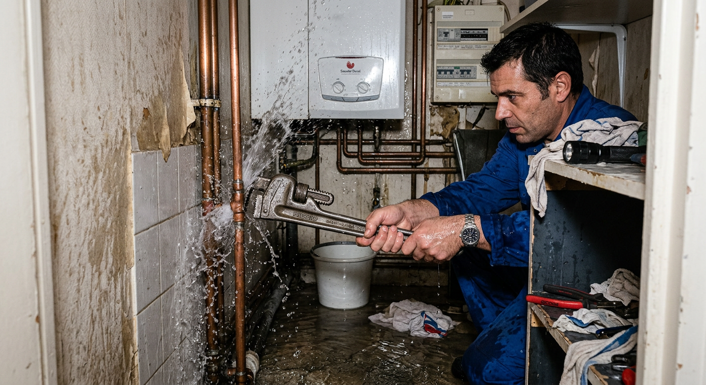 Réparation urgente fuite d'eau sur tuyauterie cuivre à Champs-sur-Marne